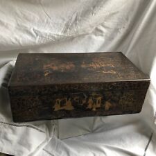 BOITE / COFFRE EN LAQUE CHINE  19  EME SIECLE  INV 9673