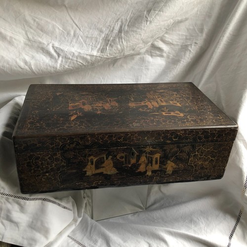 Boite coffre laque chine - coffre, en