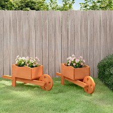 Jardinières brouette 2 pcs