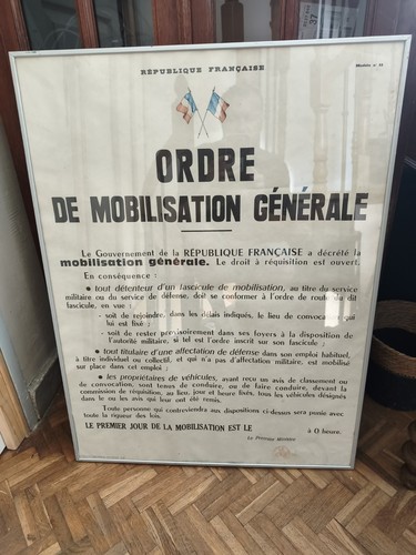 Affiche originale ordre - originale, de