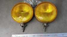Ancienne paire phares anti-brouillards jaunes vintages BOSCH HALOGEN B E4. 16 cm