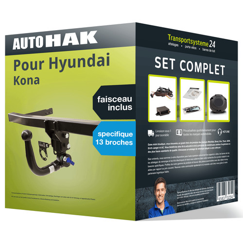 Attelage pour hyundai kona - pour,