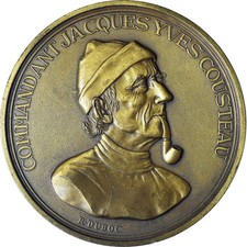 France, Médaille, Commandant Jacques Yves Cousteau, Duboc, SUP, Bronze