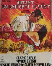 Autant en emporte le vent Affiche de film 40x60 David O.Selznick 1939