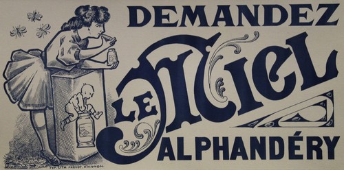 Miel alphandery affichette - "miel,