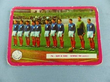 MIROIR SPRINT carte football EQUIPE DE FRANCE OLYMPIQUE # 76 vers 1960 ORIGINALE