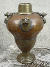 ancien pichet cruche buire en cuivre et bronze