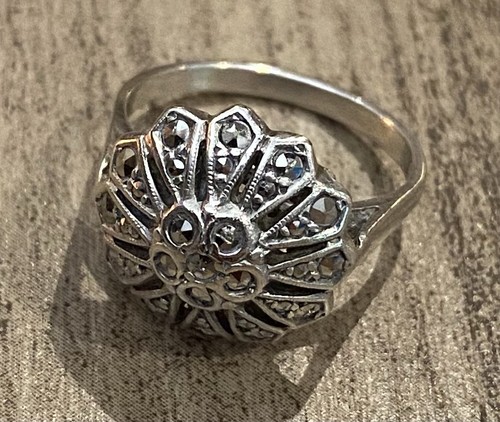 Bague ancienne argent massif - bague,