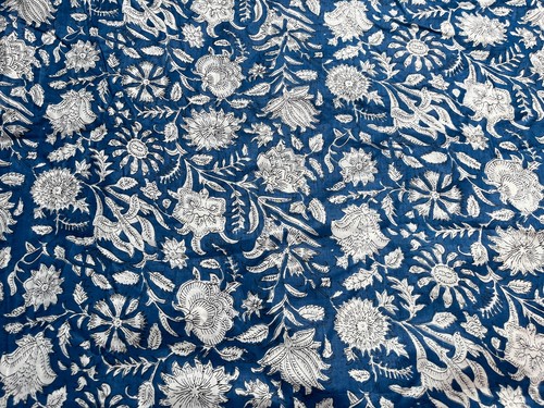Nouvel imprimé floral bleu - nouvel,