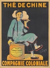 AFFICHE POSTER THE DE CHINE COMPAGNIE COLONIALE