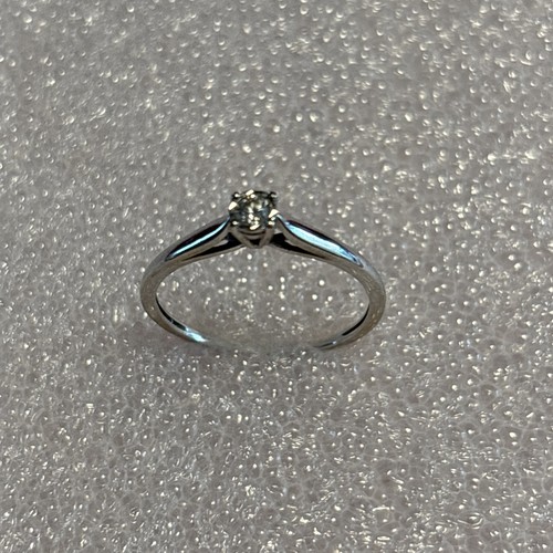 Bague solitaire blanc - blanc, 18