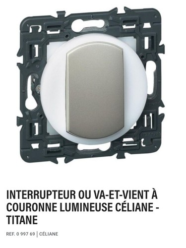 Interrupteur vient à - va-et-vient,