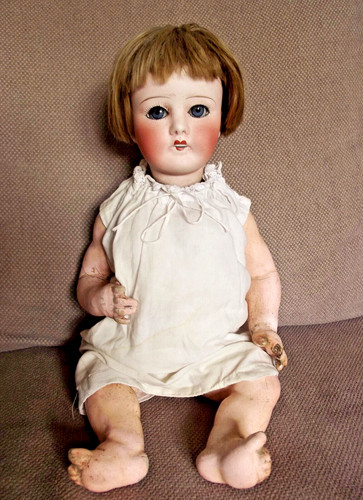Ancienne poupée tête - ancienne,