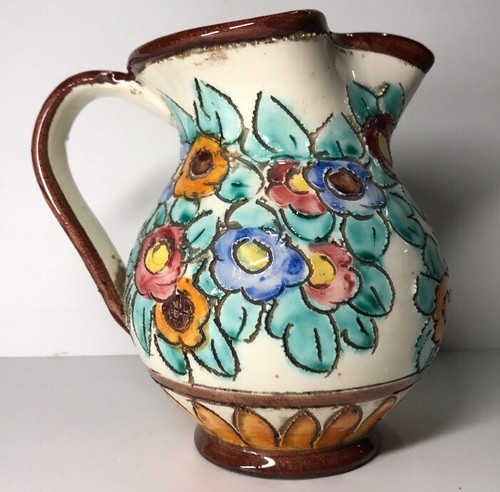 Pichet vase ansé décor - pichet,