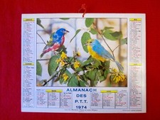 Calendriers almanachs des PTT