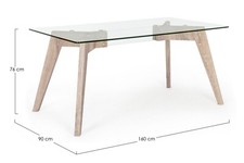 Table Rectangulaire Verre