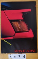 RENAULT ALPINE GTA V6 GT / TURBO Prospectus Fr 30 pages MY 1985