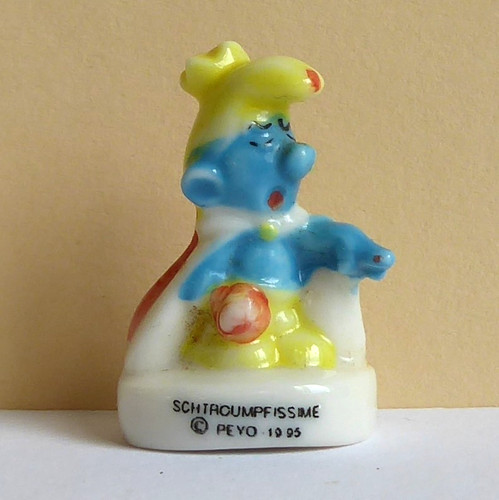 Fève les schtroumpfs 1996 - fève,