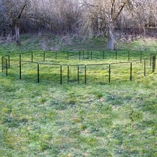 Parc Enclos Cage pour Chiots Chiens Animaux Lapin Petigi Métal Solide Exterieur