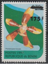 Bénin 2005 Mi. 1376 Phalaenopsis Fuscata Fleur Flower Flore Surchargé MNH**