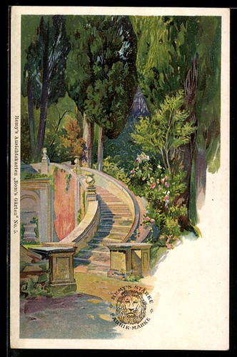 Carte postale artiste rome - d'artiste,