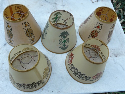 Anciens abat jour vintage - 5,