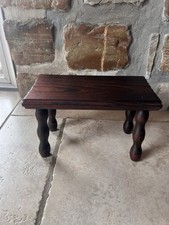 Tabouret Bas En Bois Massif