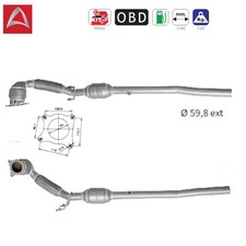 Catalyseur pour AUDI A3 SEAT Altea Leon Toledo III VW EOS Golf V Jetta -2.0 TFSI