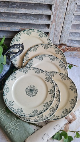 Anciennes assiettes plates - 6,