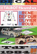 DECAL TALBOT SAMBA RALLYE RENE