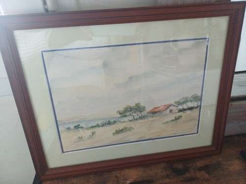 Aquarelle originale paysage - aquarelle,