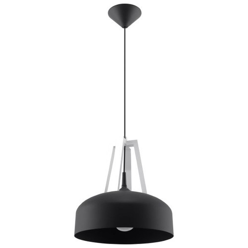 Suspension acier noir - suspension, noir/blanc