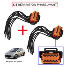 Fils Cables Faisceau Phare Optique Avant Gauche Droit Prévu pour 308 Phase 1