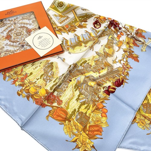 Foulard vintage soie - foulard, hermes