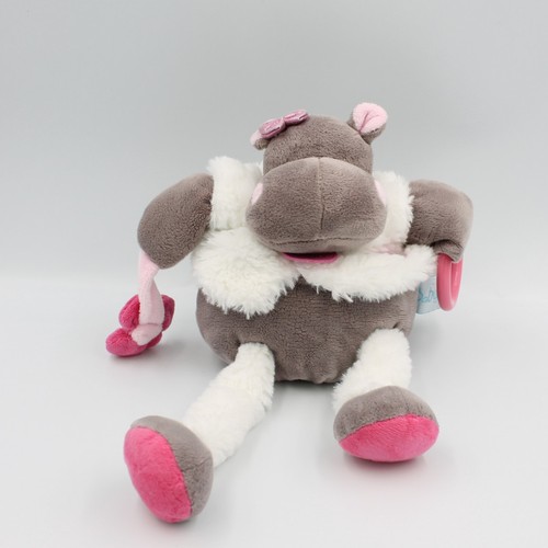 Doudou hippopotame marron - hippopotame,
