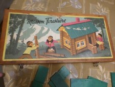 JEUJURA  la MAISON FORESTIÈRE JEU DE CONSTRUCTION EN BOIS    ANNÉES  50