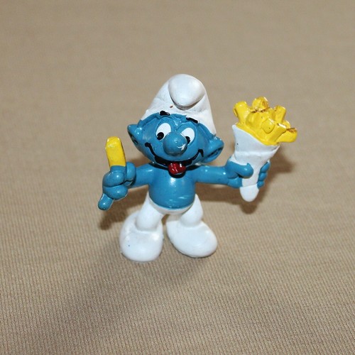 Figurine schtroumpf cornet - figurine,