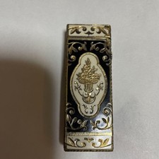 Briquet ancien Roy King en or 18 carats gravé Dunhill noir Japon Royaume-Uni