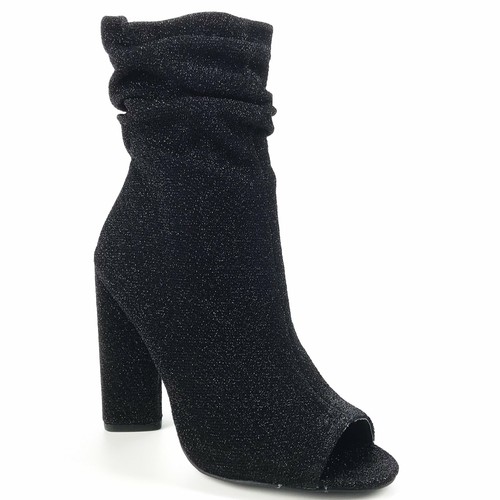 Luna stretch open toe booties - stretch,