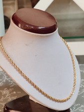 Chaîne or jaune 18 carats maille corde