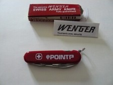COUTEAU SUISSE WENGER DELEMONT SWITZERLAND PUBLICITAIRE "POINT P " NEUF EN BOITE