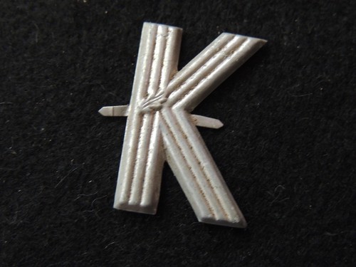 Ancienne lettre aluminium - k,