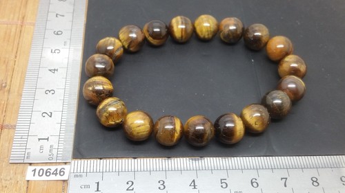 Bracelet oeil tigre perles - oeil,