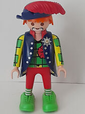 Playmobil personnage clown veste bleue cirque enfant animaux chapiteau spectacle