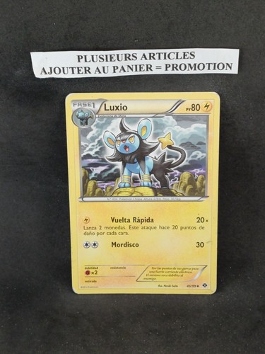 Carte pokemon espagnole luxio - carte,