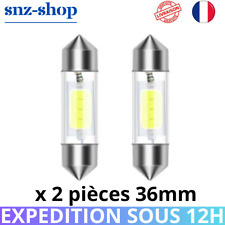 2x Navette C5W C10W LED 6 SMD 36mm Fusible Canbus Blanc 6000k 12V  ANTI ERREUR