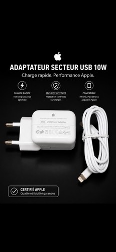 Chargeur original apple - chargeur,