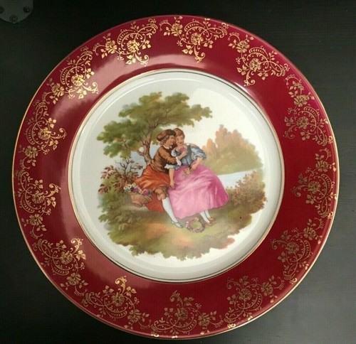 Assiette décorative - , en