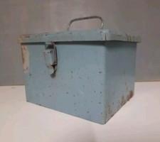 Ancienne boite à pharmacie EDF-GDF en Tôle - Vintage Années 70 80