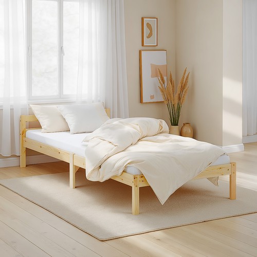 Lit bois massif 200 - lit,